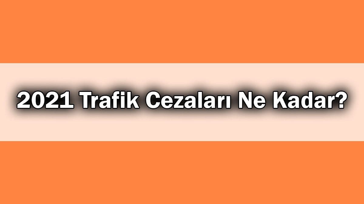 2021 Trafik Cezaları ne Kadar? Yeni Fiyat Listesi
