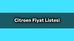 Citroen Kasım 2020 Kampanyalı Fiyat Listesi