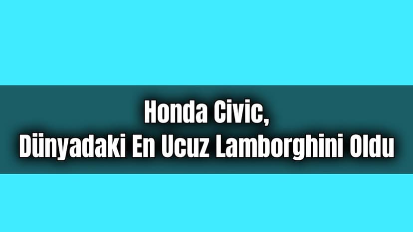 Dünyadaki En Ucuz Lamborghini Oldu