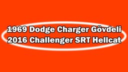 1969 Dodge Charger Gövdeli 2016 Challenger Srt Hellcat