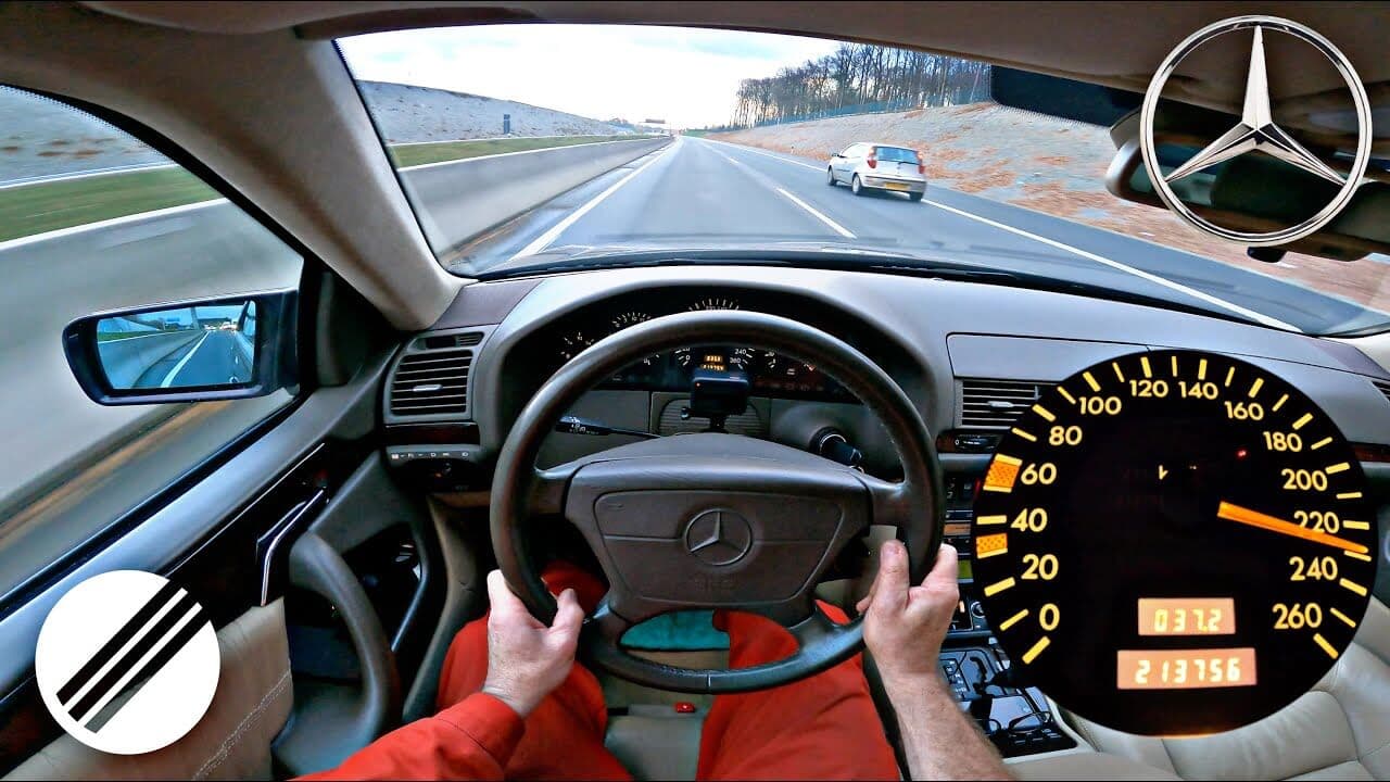 23 Yaşındaki Mercedes Cl 500 Otobanda Hız Denemesi Yapıyor!