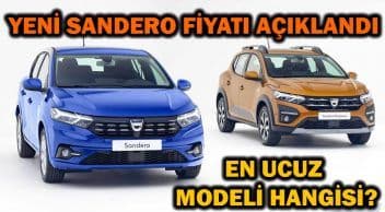 Yeni Dacia Sandero Özellikleri ve Fiyatı Açıklandı