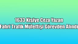 1633 Kişiye Ceza Yazan Fahri Trafik Müfettişi Görevden Alındı