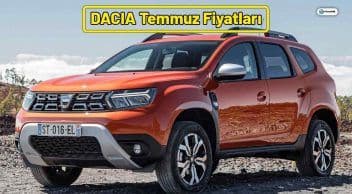 Dacia Temmuz 2021 Fiyat Listesi