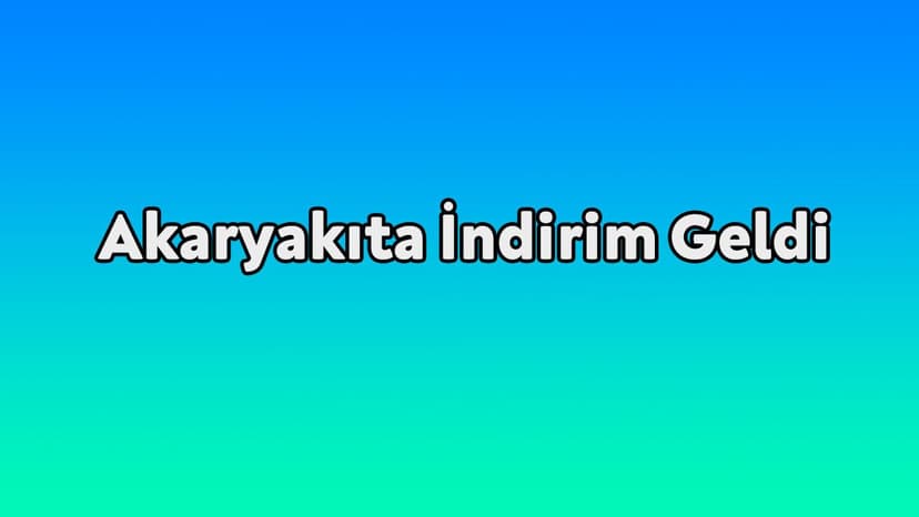 Benzinde 11, Motorinde 10 Kuruş İndirim – Ötv Düzenlemesi