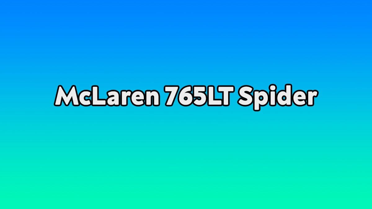 Mclaren 765Lt Spider Özellikleri
