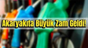 Akaryakıta Büyük Zam Geldi!