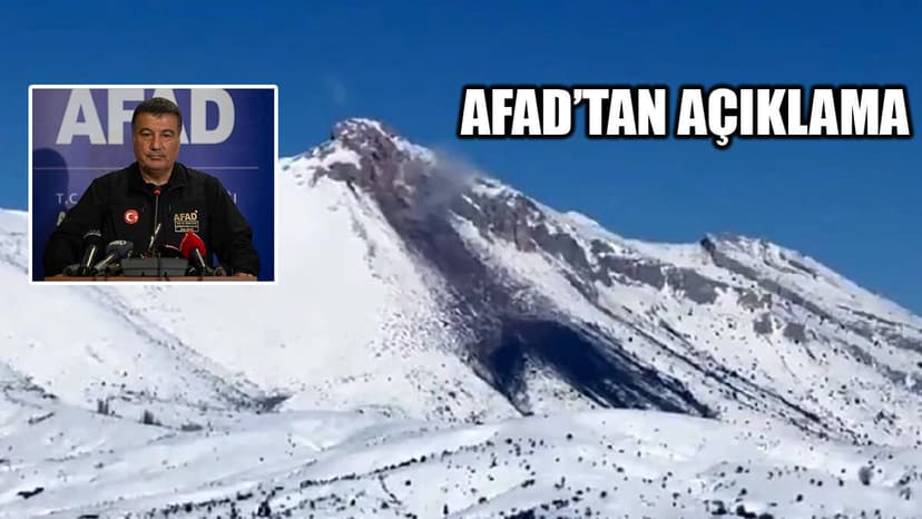 Afad'tan Açıklama: Bölgede Herhangi bir Lav Akması Yok