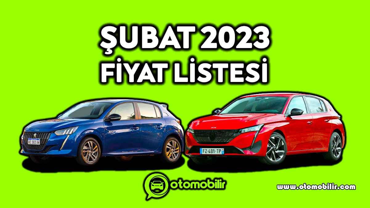 Peugeot Şubat 2023 Fiyat Listesi Açıklandı