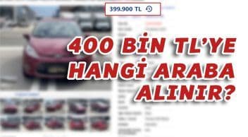 400 Bin Tl’ye Alınabilecek İkinci El Arabalar!
