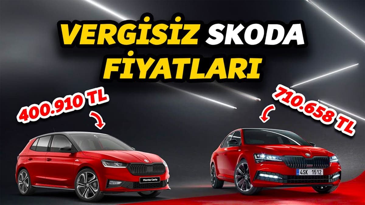 Vergisiz Skoda Fiyatları: Skoda Ağustos 2023 Fiyat Listesi