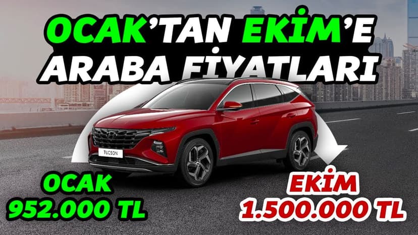Ocak Ayından Ekim'e Araba Fiyatlarındaki Artış - Sıfır Araba Fiyatları