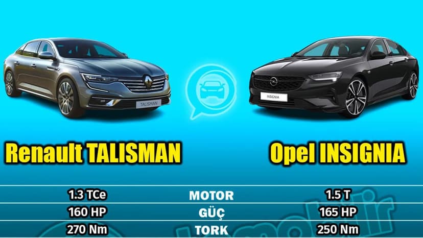 Renault Talisman 1.3 Tce Vs Opel Insignia 1.5T Karşılaştırması