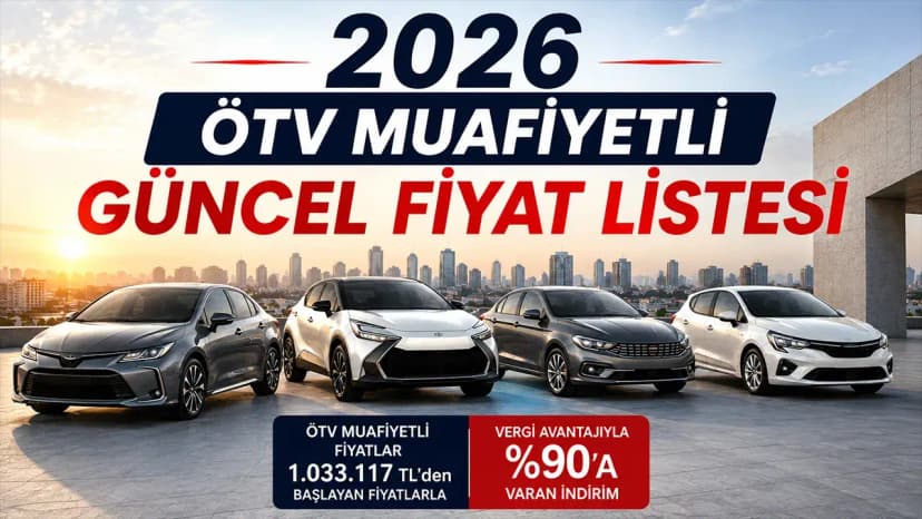 Ağustos 2026 Model ÖTV Muafiyetli Araç Fiyatları