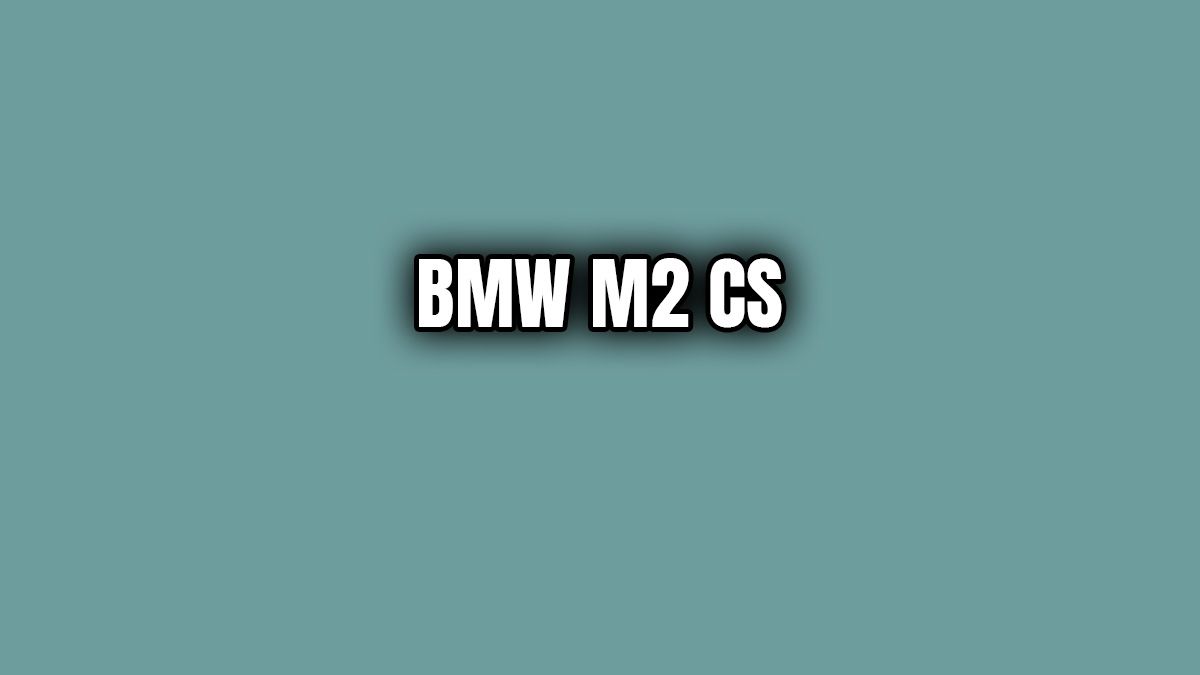 2020 Bmw M2 Cs Özellikleri