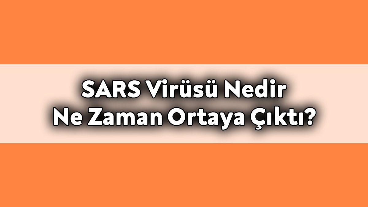 Sars Virüsü Nedir ve ne Zaman Ortaya Çıktı?