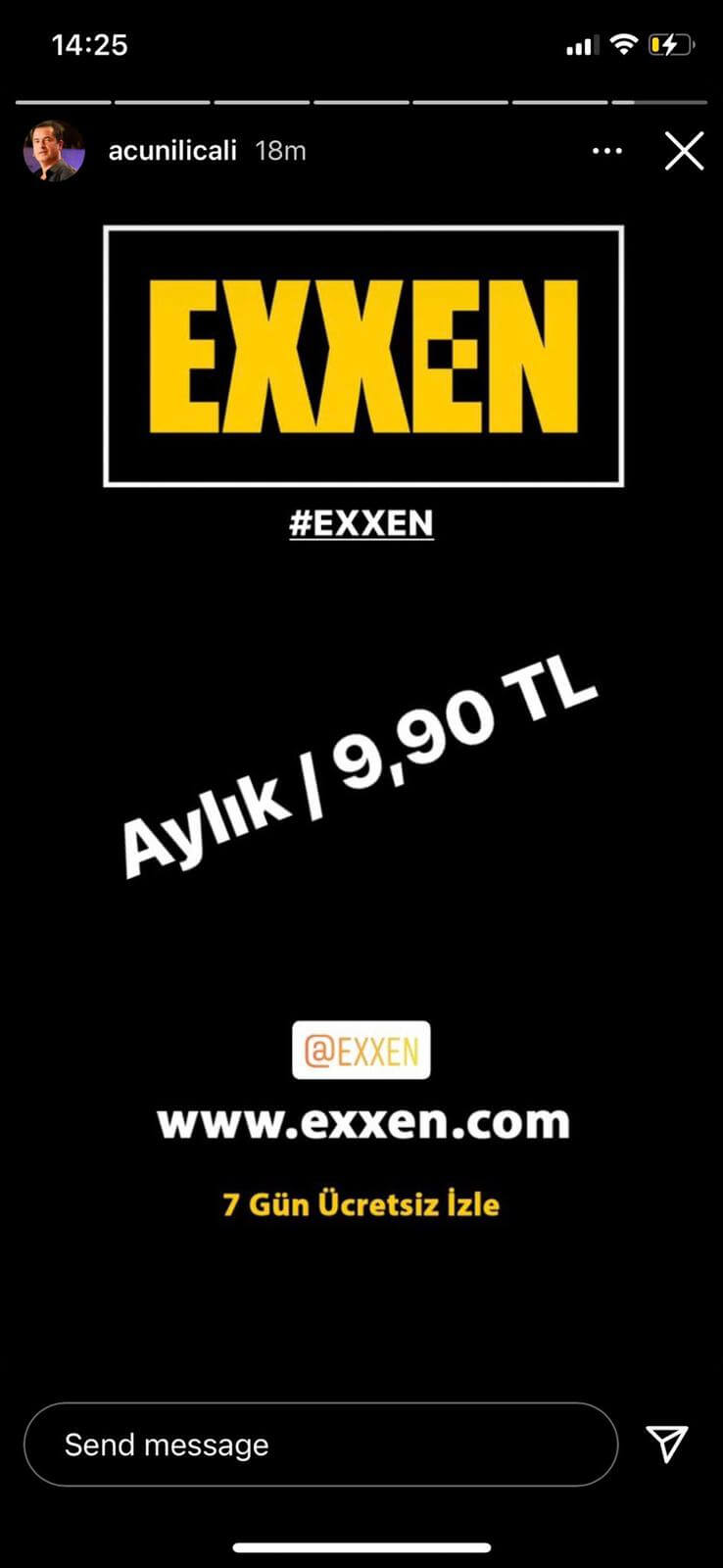 Exxen'in Aylık Abonelik Fiyatı Açıklandı