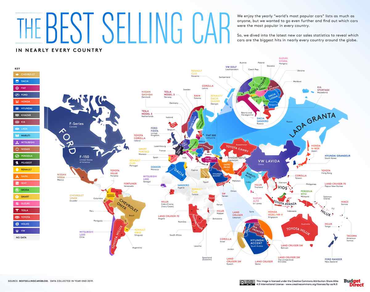 Dünyada En Çok Satılan Otomobil Modelleri Açıklandı