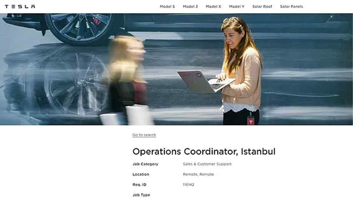 Tesla'dan Türkiye Operasyonu İçin Yeni İş İlanı 2 Tesla'dan Türkiye Operasyonu İçin Yeni İş İlanı