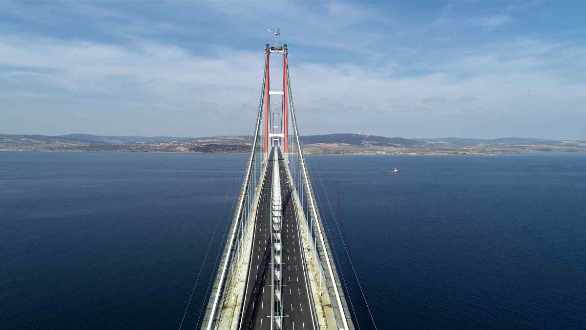 Dünyanın En Uzun Orta Açıklıklı Köprüsü Açıldı: 1915 Çanakkale Köprüsü 2 Dünyanın En Uzun Asma Köprüsü
