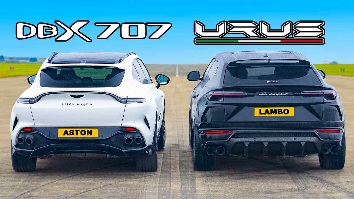 Aston Martin DBX 707 ve Lamborghini Urus Drag Yarışı