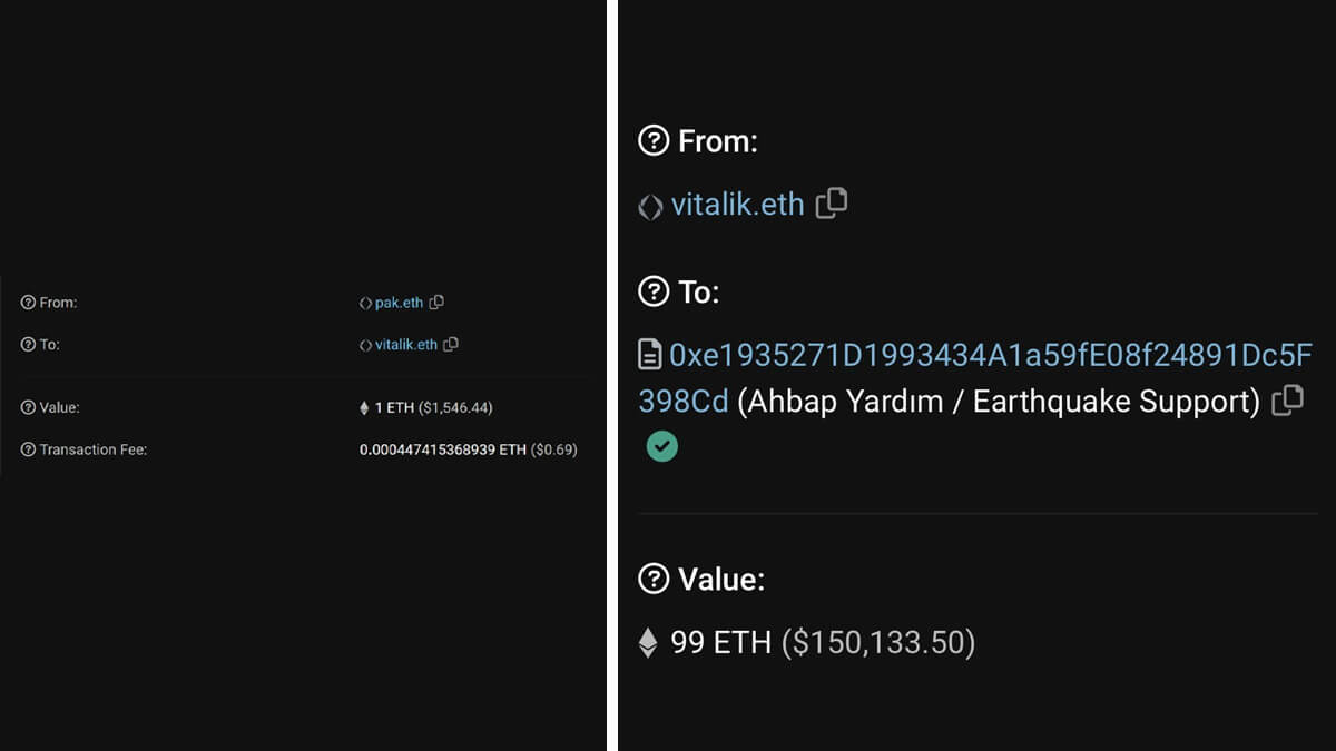 Ethereum'un Kurucusu, Tepki Toplayan Bağış Üzerine bir Bağış Daha Yaptı 3 Ethereum'un Kurucusu, Tepki Toplayan Bağış Üzerine Bir Bağış Daha Yaptı